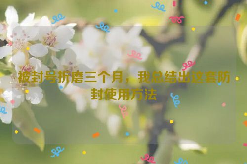 被封号折磨三个月，我总结出这套防封使用方法